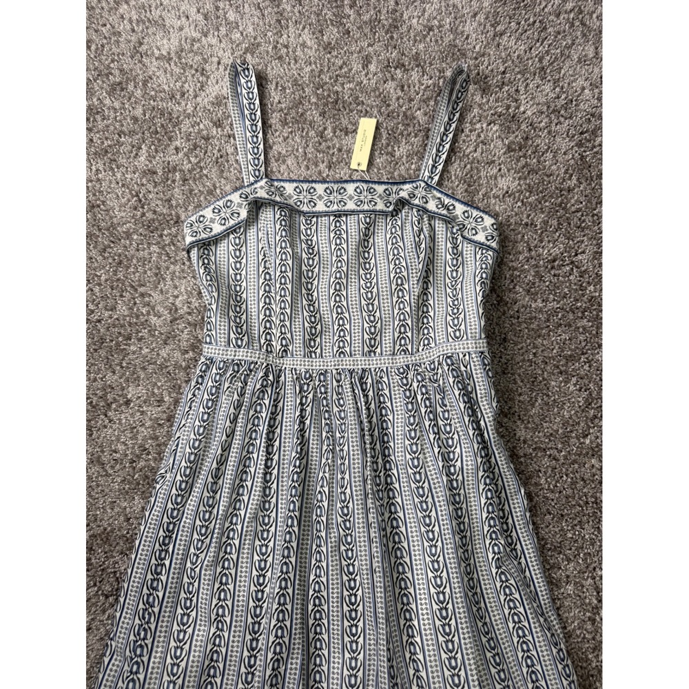 Max Studio London Size L Blue White Maxi Dress NWT MSRP $178